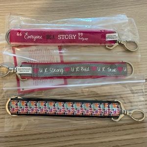 Thirty one gifts wristlet attachments. All three included.